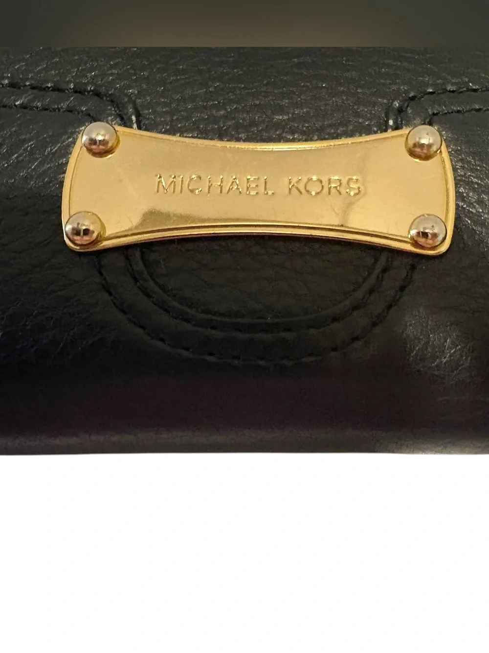 Michael Kors Saratoga Pebble Leather Zip Around Continental Wallet